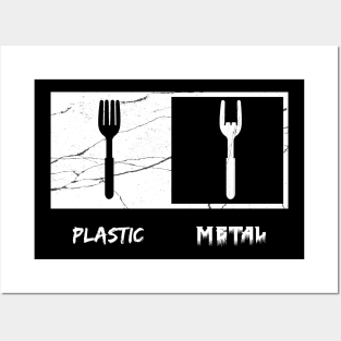 Heavy Metal fork, Palstic fork Posters and Art